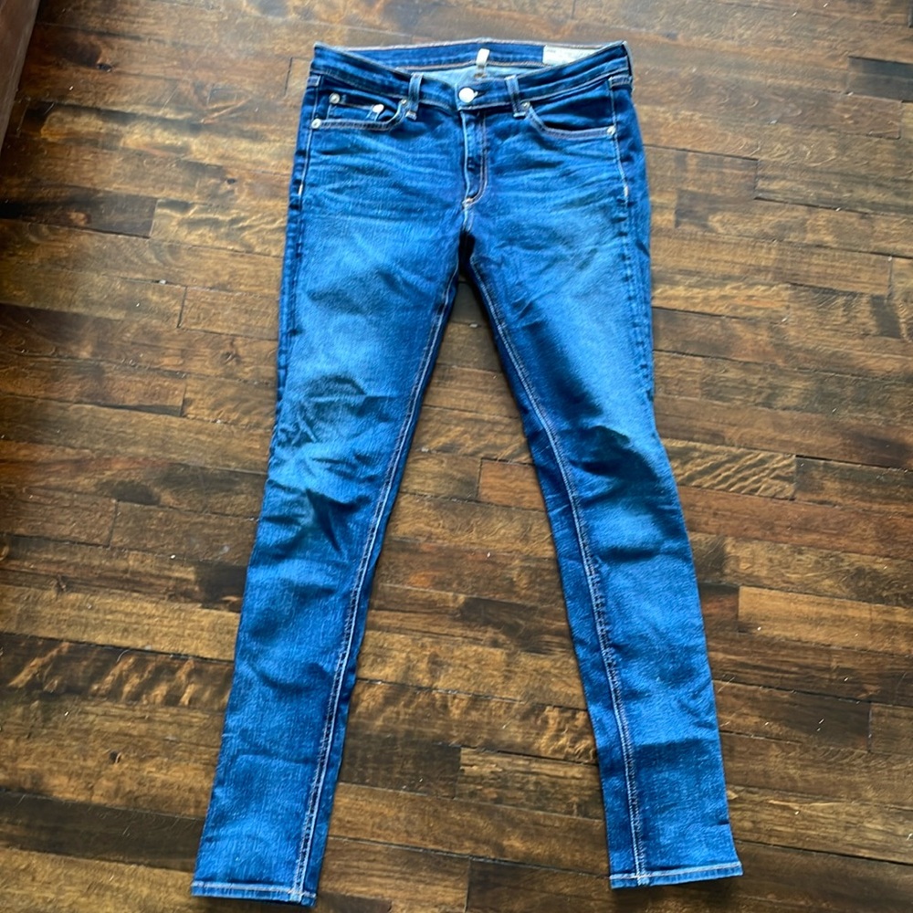 Rag and Bone blue skinny jeans 30